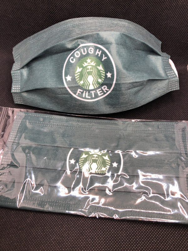 10 Starbucks Inspired disposable face masks