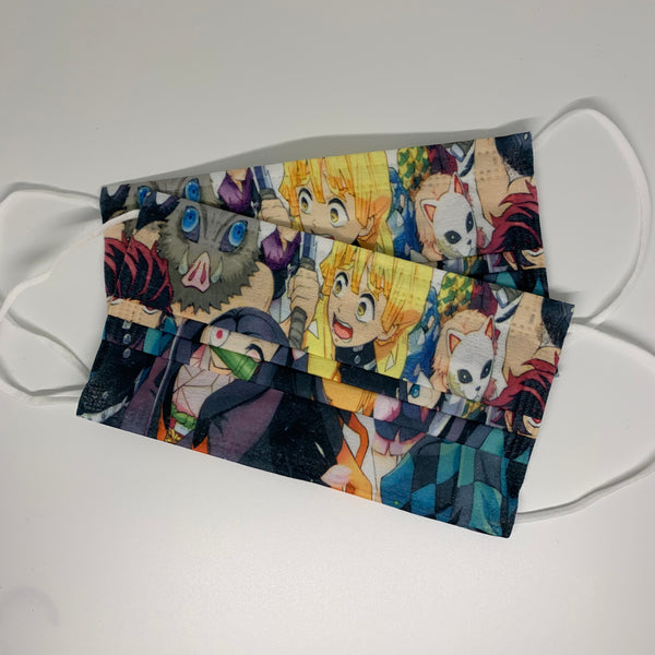 10 pieces Demon Slayer #1 Inosuke and Friends Anime Disposable Face Mask