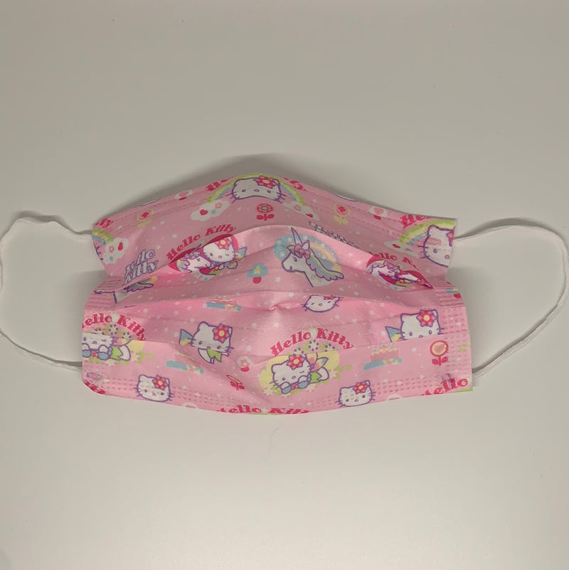 10 Princess Hello Kitty on Pink Disposable face mask